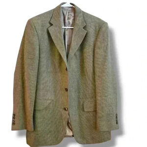 Oscar de la Renta Silk Wool Men's Suit Jacket size 38R #172